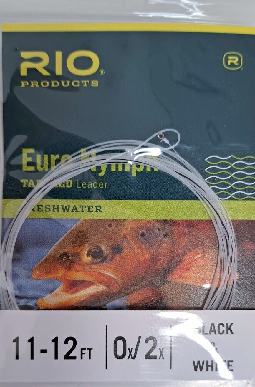 Rio Euro Nymph Leader 11 FT 0X/2X, Chartreuse-Pink/Yellow