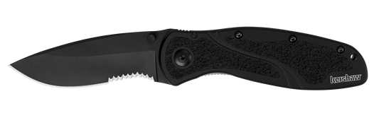 Kershaw Blur - Black/Black, Serrated Knife