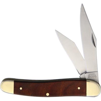 Grohmann Two Blade Folder Folding Knife Satin Finish Rosewood Handle R350S
