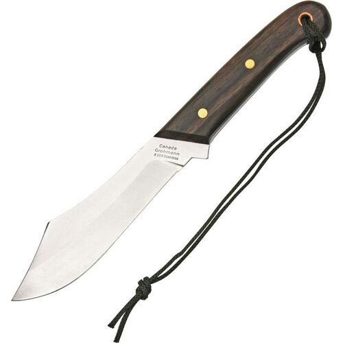 Grohmann Deer and Moose Knife Fixed Blade Stainless Blade Rosewood Handle 5.75in