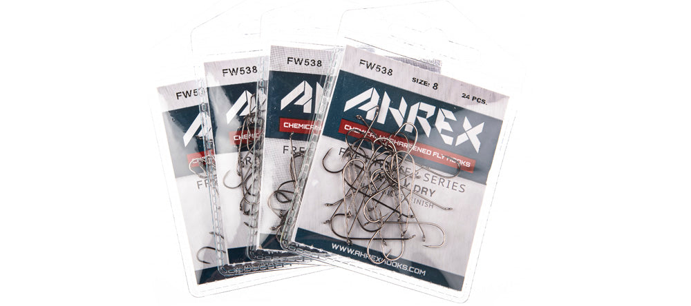 Ahrex FW538 -Mayfly Dry Barbed Hooks