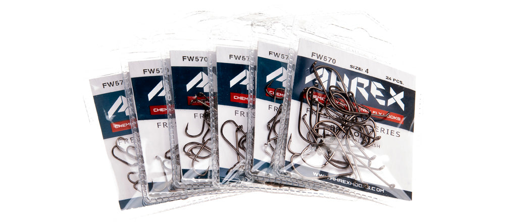 Ahrex FW570 - Dry Long Barbed Hooks
