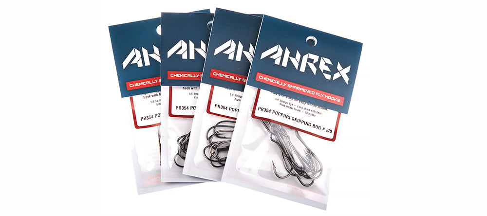Ahrex PR354 - Long Shank Popping-Skipping Bug Hooks