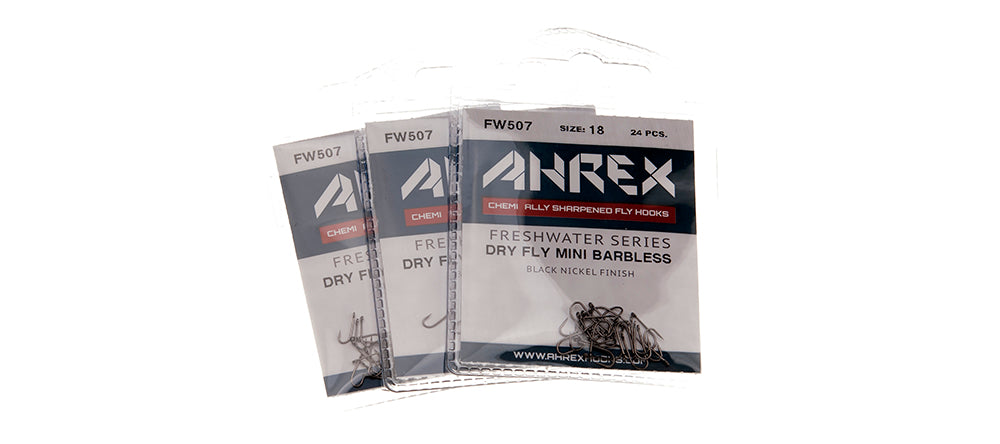 Ahrex FW507 - Dry Fly Mini Hook Barbless Hooks
