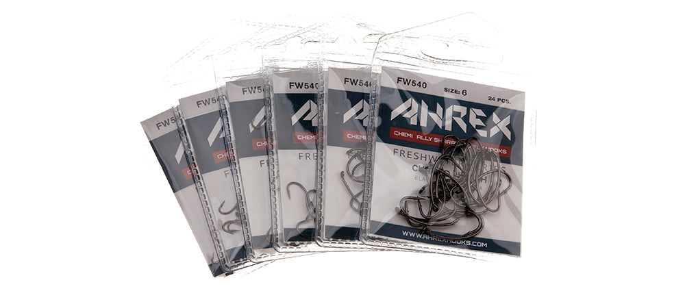 Ahrex FW540 - Curved Nymph Barbed Hooks