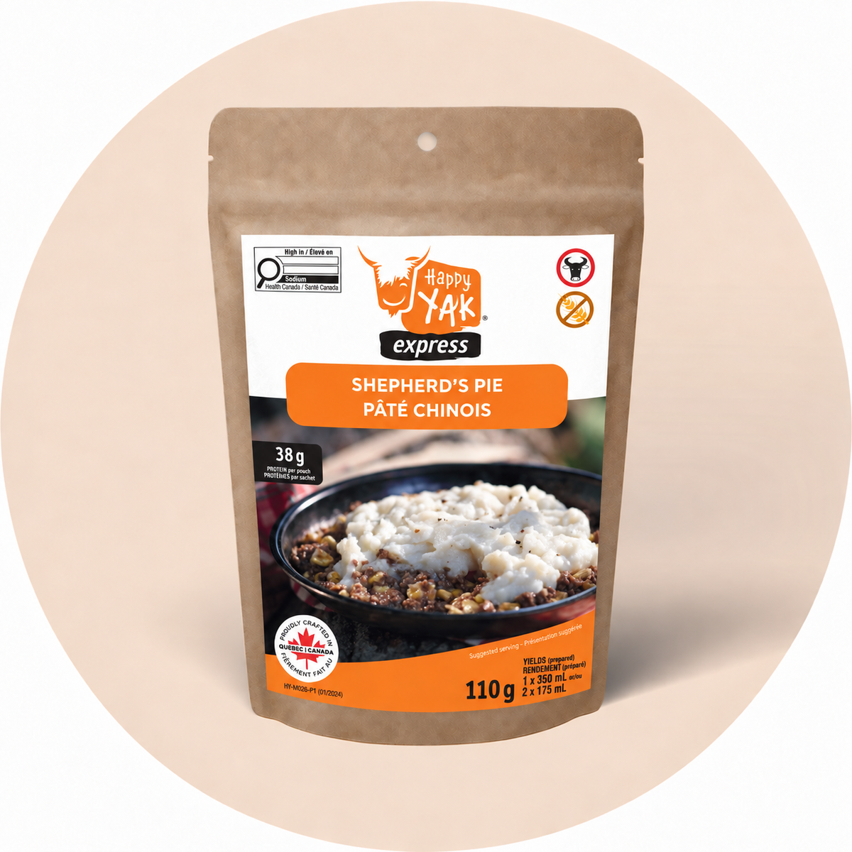 Happy Yak Shepherd’s Pie (Gluten Free)