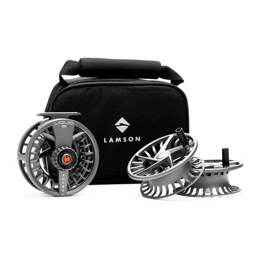 Lamson Liquid S-Series HD -3 Pack Fly Reel/Spools - Smoke