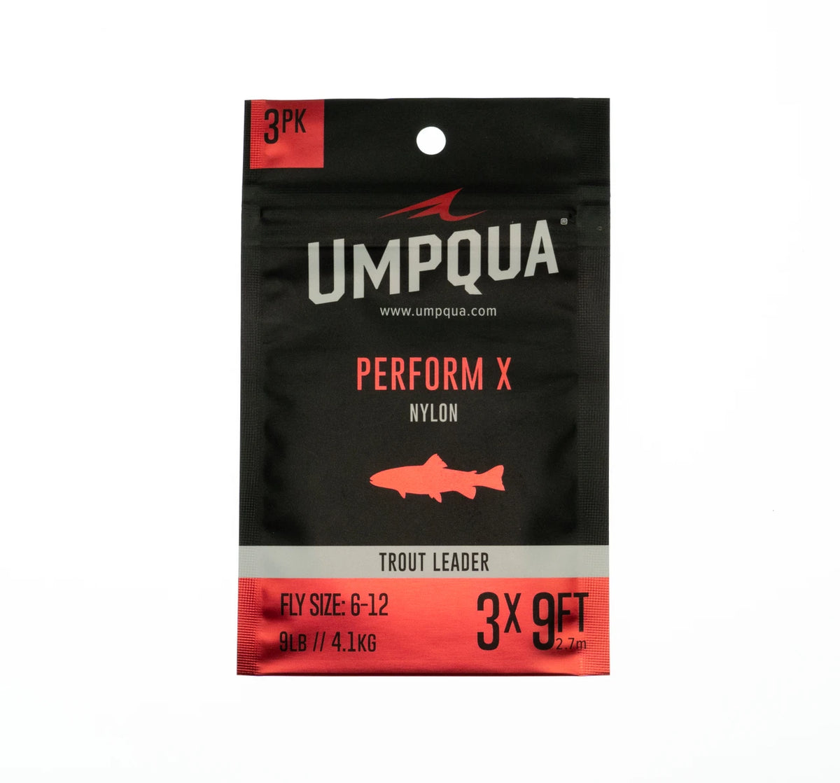 Umpqua Perform X Trout Leader 3 pack