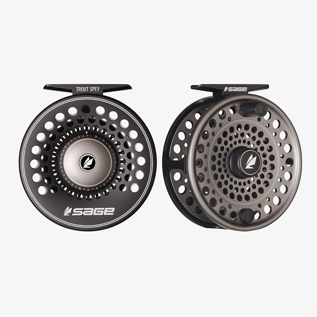 Sage Trout Spey Fly Reel - Stealth/Silver