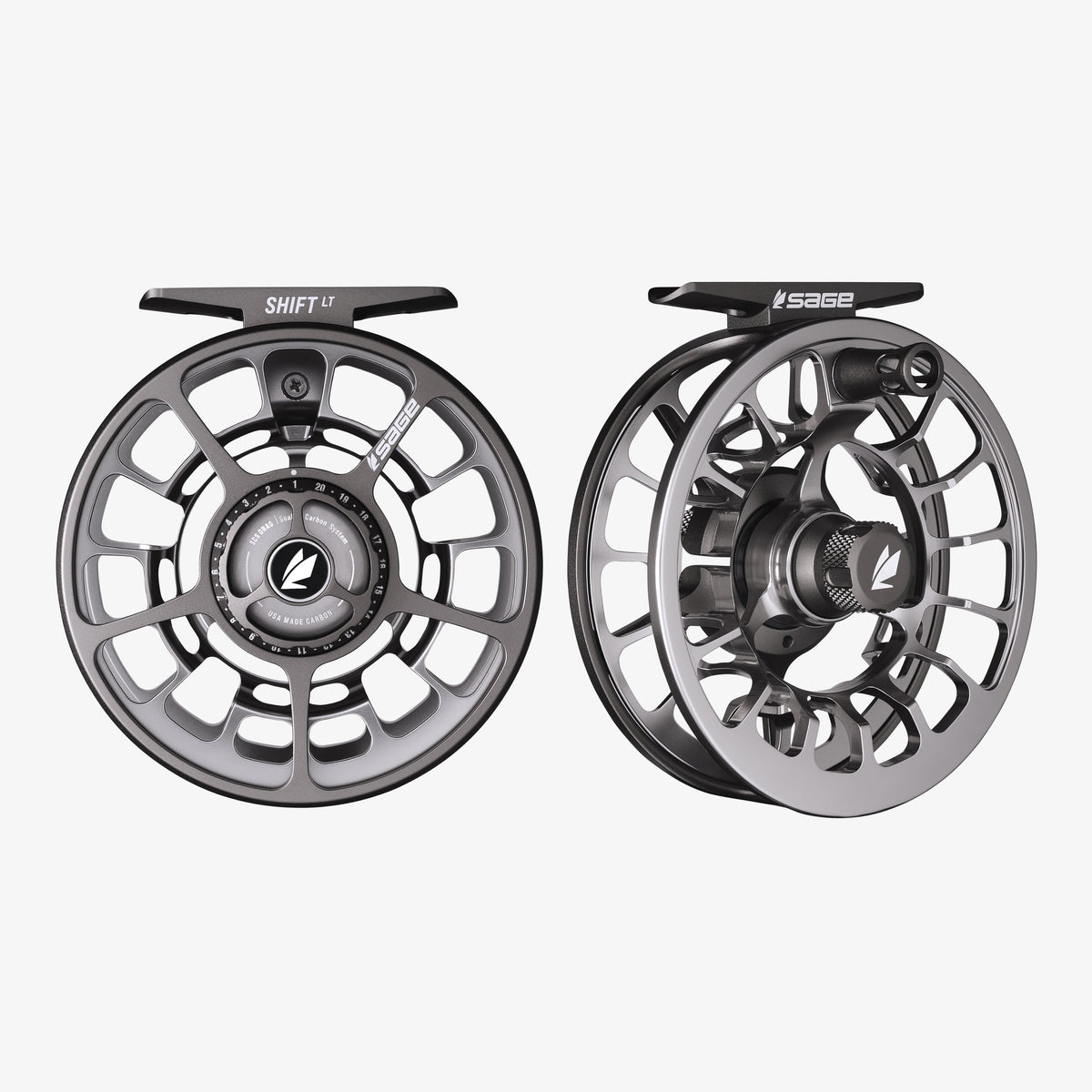Sage Shift LT Fly Reel - Silver Pine