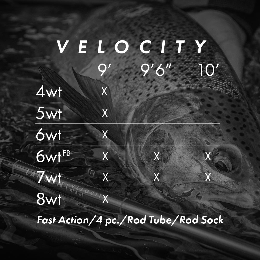 Lamson Velocity Flyrods with Fighting Butt